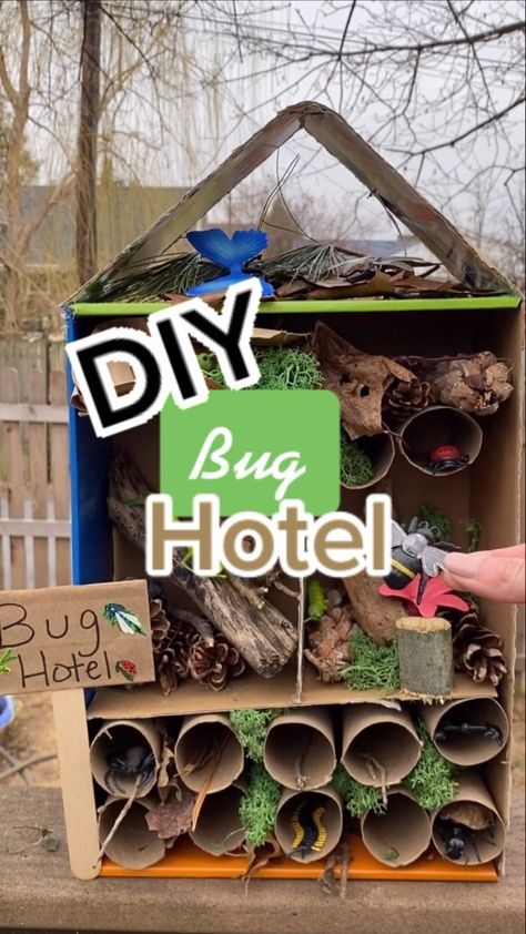 Bees Kindergarten, Bee Inquiry, Diy Bug Hotel, Kids Craft Activities, Bug Houses, Themed Lesson Plans, Afternoon Activities, Bug House, Insects Preschool