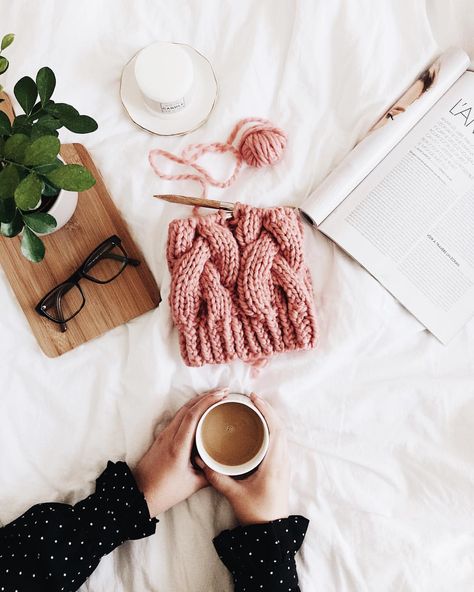 Saturday morning bliss💗☕️🌸 #knitting #cables #coffee #flatlay #photography #inspiration #flatlayideas #pictureideas #vsco #handmade #lifestyle Knitting Flatlay, Yarn Aesthetic, Crochet Photography, Knitting Cables, Coffee Lifestyle, Coffee Flatlay, Flatlay Photography, Fertility Diet, Free Scarf