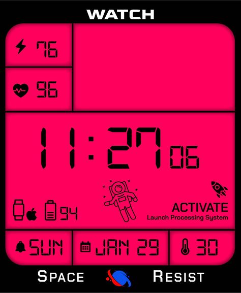 Y2k Watch Faces, Apple Watch Wallpaper 8 Bit, Apple Watch Custom Faces Casio, Fitbit Clock Face, Smart Watch Graphic Design, Apple Watch Clock Faces, Track Star, Watch Clock, Iphone Themes