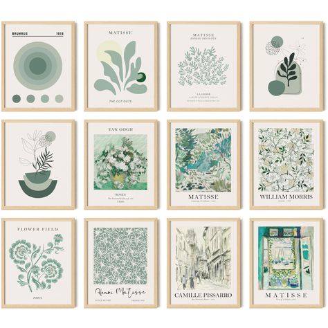 PRICES MAY VARY. Neutral Sage Green Decor: Add a touch of tranquility to your space with our sage green pictures. These prints embody the essence of sage green wall art, perfect sage green posters for room aesthetic decorations including living room, bedroom, kitchen and bathroom Complete Set: Our sage green poster set includes 12 8x10" prints, ideal for creating a captivating wall art collage or wall posters for bedroom. Perfect for dorm room decor or earthy dorm decor, these posters are versat Lavender Room Decor, Mint Green Decor, Retro Room Decor, Green Room Decor, Sage Green Flowers, Olive Green Walls, Sage Green Wall, Green Wall Decor, Dorm Wall Decor