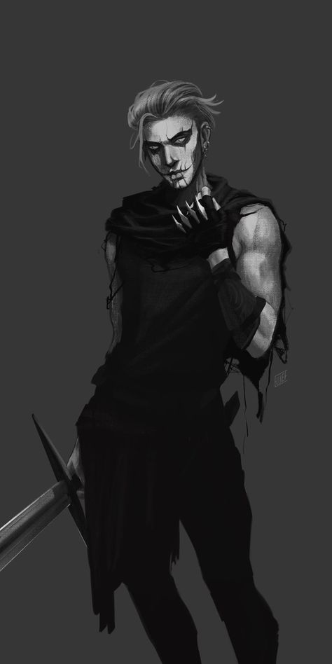 Gideon The Ninth Characters, Gideon Nav Fanart, The Locked Tomb Fanart, Necromancer Male, Gideon The Ninth Fanart, Necromancer Character Design, Dnd Oc Male, Necromancer Oc, Necromancer Dnd