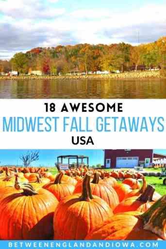 fall foliage along Mississippi river and a pumpkins at pumpkin patch Fall Weekend Trip, Midwest Getaways, Midwest Fall, Fall Weekend Getaway, American Midwest, Weekend Family Getaways, Fall Getaways, Midwest Travel, Fall Camping