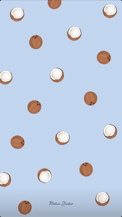 #kokosnoot #coconut #achtergrond #illustratie #matia #matiastudio Coconut Background, Summer Prints Wallpaper, Iphone Wallpaper Preppy, Phone Wallpaper Boho, Cute Wallpapers For Ipad, Iphone Wallpaper Stills, Cute Summer Wallpapers, Wallpaper Iphone Summer, Cute Laptop Wallpaper