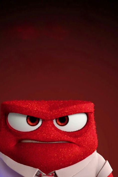 pixar inside out  anger.... Angry Inside Out, Anger Inside Out Wallpaper, Disgust Inside Out Wallpaper, Anger From Inside Out, Anger Wallpapers, Anger Inside Out, Pointalism Art, Pixar Inside Out, Inside Out Emotions