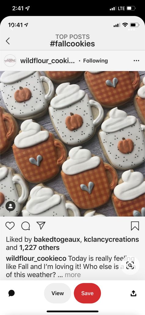 Hello Fall Cookies Decorated, Fall Brownies Decorations, Psl Cookies, Coffee Cookies Decorated, Fall Royal Icing Cookies, Fall Themed Cookies, Mug Sugar Cookie, Thanksgiving Sugar Cookies, Fall Sugar Cookies