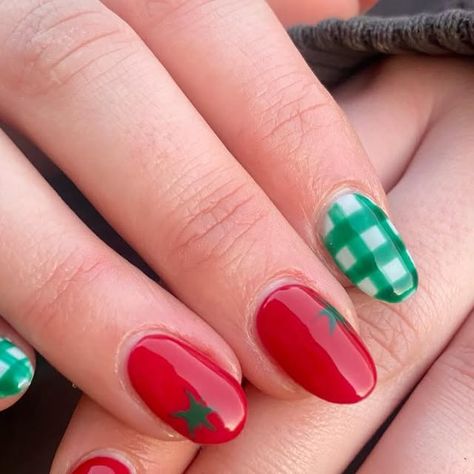 38 likes, 2 comments - novalisenails em February 4, 2025: "Cutesy tomato nails 🍅~Book under epic and builder gel for this set #nails #gelx #gelextentions #gels #buildergel #apres #apresextentions #bristolnails#nailinspo #nailart #gossipnailbar #gossipnailbarandcafe #magpiebeauty #3Dgel". Tomato Nails, Nailinspo Nailart, Set Nails, Builder Gel, Nail Bar, Nail Art, Nails, Beauty, Nail Arts