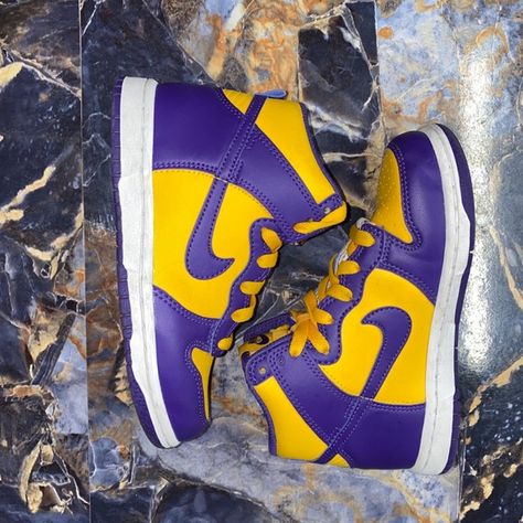 Nikes Fragment Design x Dunk High “Lakers” Dunk High, Nike, Design