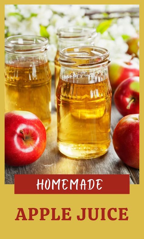 Juice With Apples, Healthy Apple Juice Recipes, How To Make Apple Juice With A Juicer, Homemade Apple Juice Recipe, How To Make Apple Juice Without A Juicer, How To Make Apple Juice With A Blender, How To Make And Can Apple Juice, Healthy Apple Juice, Canning Fresh Apple Juice