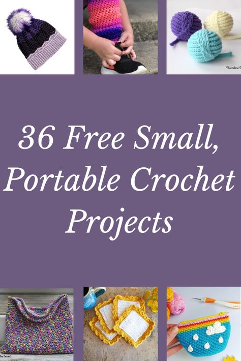 Crochet Projects To Do While Traveling, Small Items To Crochet, Travel Crochet Projects, 30 Minute Crochet Projects, 1 Hour Crochet Projects Free, Acrylic Yarn Crochet Projects, Crochet Booth, Small Crochet Projects, 2023 Crochet