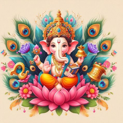 Ganesha Poster, Ganpati Images, Lord Images, Ganesha Images, Ganesha Artwork, Awesome Paintings, Canvas Art Painting Abstract, Digital Graphics Art, Mixing Paint Colors