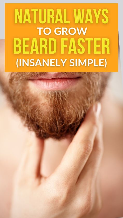 Grow beard faster Facial Hair Growth For Men, How To Grow Beard Faster Natural, Beard Growth Tips How To Grow, How To Grow Beard Faster, Long Hair Growing Tips, Grow Beard Faster, Beard Growth Tips, Growing Facial Hair, Facial Hair Growth