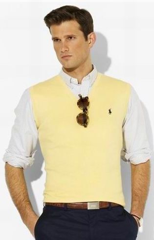 Men's Fashion Yellow Sweater Vest Outfit, Yellow Vest Outfit, Yellow Sweater Vest, Guy Styles, Vest Outfits Men, Guys Outfits, Joe Mazzello, Sweater Vest Outfit, Yellow Vest