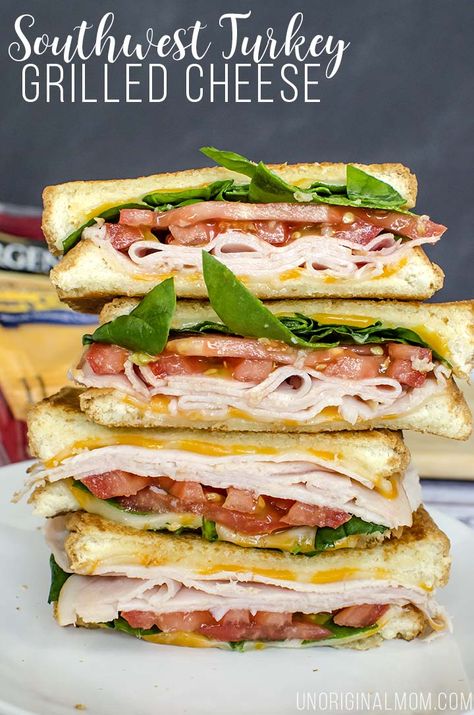 Southwest Turkey Sandwich, Pepper Jack Cheese Sandwich, Grilled Pepperoni And Cheese Sandwich, Grilled Turkey Sandwich, Turkey Grilled Cheese, Turkey Grilled, Fancy Grilled Cheese Sandwiches, Sandwich Spreads, Fancy Grilled Cheese