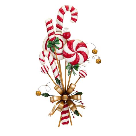 Christmas Door Decoration, Christmas Door Decorations, Christmas Wall Decor, Christmas Candy Cane, Candy Canes, Christmas Door, Christmas In July, Christmas Pictures, Nouvel An