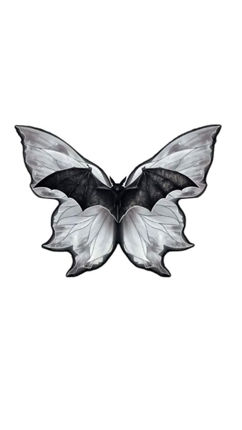 Bat butterfly tattoo Bats Tattoo, Painting Above Bed, Butterfly Bat, Big Painting, Bat Tattoo, Cute Tats, Above Bed, My Tattoos, Butterfly Tattoo