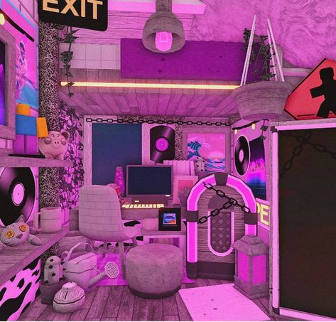 Vibe Rooms Bloxburg, Bloxburg Room Ideas Bedroom Y2k, Emo Bedroom Bloxburg, Bloxburg House Ideas Grunge, Bloxburg Grunge Bedroom, Y2k Bedroom Bloxburg, Bloxburg House Ideas Y2k, Bloxburg Emo Room, Bloxburg Trap House