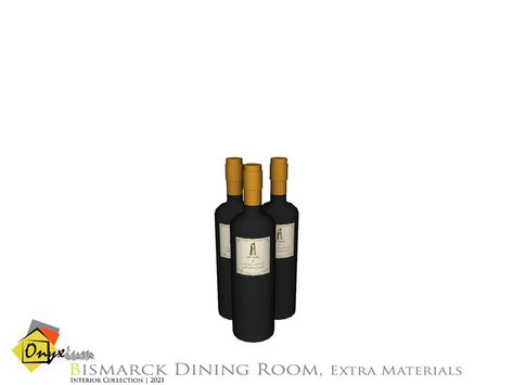 The Sims Resource - Bismarck Wine Bottles Sims 4 Male Clothes, Key Bowl, Nightclub Bar, Sims 4 Clutter, Toothpaste Dispenser, Sims Community, Electronic Art, The Sims4, Wine Making