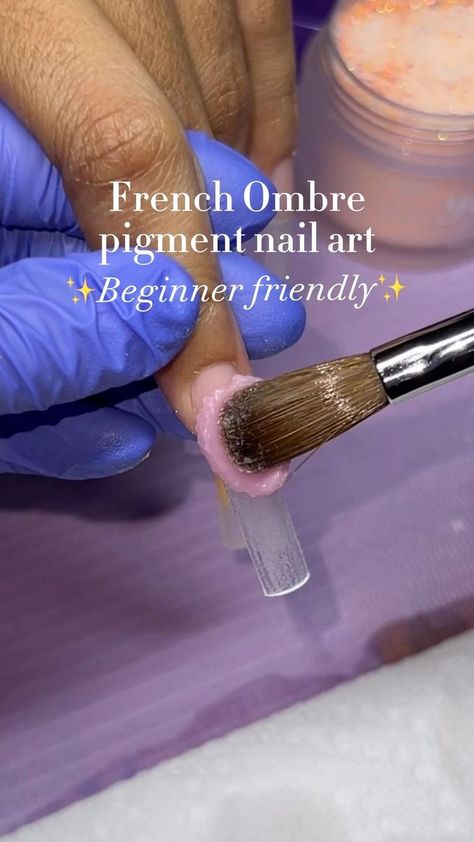 Tiktok Nails Acrylic, Acrylic Nail Tutorial, Ombré Acrylic Nails, Ombré Acrylic, Nails Ombré, Ombre Nails Tutorial, Ombre French Tips, Gel Nail Tutorial, Ombre Gel Nails