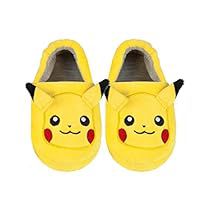 Pikachu Slippers, Pokemon Slippers, Slippers For Boys, Pokemon Logo, Yellow Slippers, 3d Pokemon, Pokemon Merchandise, Soft Loafers, Embroidered Slippers