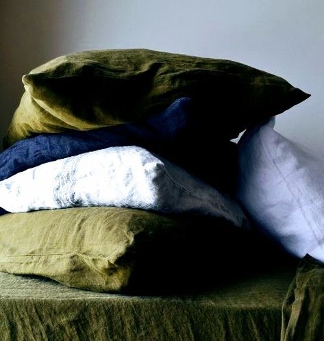 Linen Bedding Styling Color Schemes, Color Schemes Green, Linen Bedding Styling, Bedding Styling, Decisions Decisions, Grey Linen Bedding, Bed Linen Design, Ikea Bed, White Linen Bedding