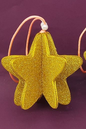 How to make paper Christmas star - Glitter foam paper Christmas star - Hanging Christmas decorations. Easy 3D Christmas Star DIY Decorations Ornaments with EVA Glitter Foam Paper Crafts. #Christmas #Star #Decor Christmas Aesthetic Decor Diy, Eva Foam Christmas Decorations, Star Making Ideas For Christmas, Foam Paper Christmas Crafts, Glitter Paper Crafts Diy, Foam Paper Crafts, Christmas Star Diy, 3d Christmas Star, Paper Crafts Christmas