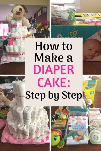 A diaper cake is the perfect baby or baby shower gift for a new mom.  Use this step by step guide on how to make a diaper cake to put together this special gift yourself! #diapercake #babyshowergift #baby #babygift Baby Shower Gifts To Make, Creative Baby Shower Gifts, Diy Diaper Cake, Creative Baby Shower, Baby Shower Diaper Cake, Trendy Baby Shower Ideas, Baby Diaper Cake, Unique Baby Shower Gifts, Shower Bebe