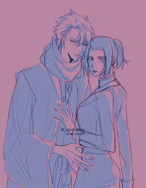 Quincy Karin Au! art by @abcheecks Toshiro X Karin, Karin Kurosaki, Bleach Couples, Toshiro Hitsugaya, Bleach Art, Bleach Anime, Bleach, Fan Art, Comics