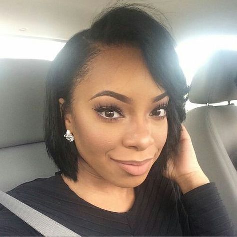 Simple and Sexy Bob Haircut With Color, Short Bob For Black Women, Bob For Black Women, Curly Short Bob, Bob Hairstyles For Black Women, Cute Bob Haircuts, Bob Haircuts For Black Women, Black Bob Hairstyles, Haircuts For Black Women