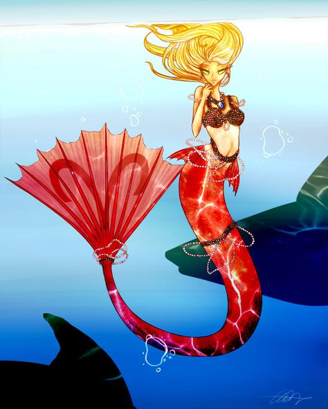 Zodiac Mermaid Collection: Aries by Raes-of-Art on DeviantArt Gemini Pictures, Virgo Pictures, Drawing Mermaids, Sagittarius Taurus, Fantasy Mermaids, Mermaid Fairy, Pisces And Sagittarius, Fairy Dragon, I'm Afraid