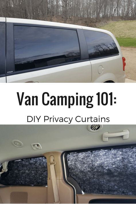 Improve your van camping experience with these easy, DIY privacy curtains. Camping Hacks With Kids, Bil Camping, Astuces Camping-car, Zelt Camping, Camping Bedarf, Auto Camping, Minivan Camping, Suv Camping, Camping Diy