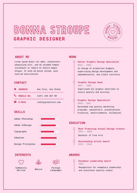 Cool Cv Creative Cv, Personal Branding Resume, Fashion Cv Template, Creative Resume Design Layout, Cv 2023 Design, Aesthetic Resume Design, Creative Cvs Design, Creative Cover Letter Design, Fun Resume Design