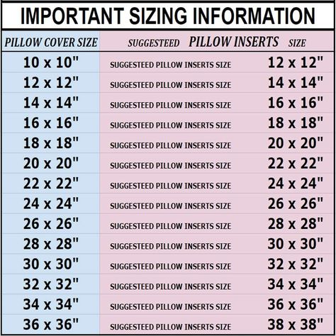 AmazonSmile: MSD 2 Pack Pillow Insert 36X36 Hypoallergenic Square Form Sham Stuffer Standard White Polyester Decorative Euro Throw Pillow Inserts for Sofa Bed - Made in USA (Set of 2) - Machine Washable and Dry: Home & Kitchen Couch Pillow Arrangement, Pillow Sizes Chart, Pillow Size Guide, Sofa Bed Couch, Square Form, Euro Pillows, Household Sewing, Couch Pillow Covers, Pillow Arrangement