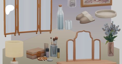 𝒾𝒞𝒶𝓇𝑒 | The Clutter Cat The Clutter Cat Sims 4, 4 Picture Frame, Vintage Style Furniture, Cc Shoes, Sims 4 Cc Shoes, Beautiful Table Lamp, Old Picture Frames, Sims 4 Build, Cc Sims