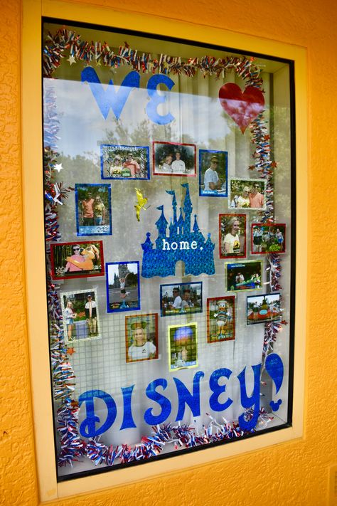 Disney Window...this is how we roll! Hotel Window, Pop Century, Window Decorations, Disney Pop, Disney Dreams, Disney Birthday, Disney Resort, Disney Dream, Dream Room