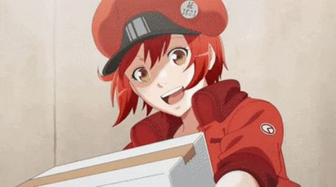 Cells At Work Gif, Cells At Work, My Last Day, My Last, Last Day, Gif, Red