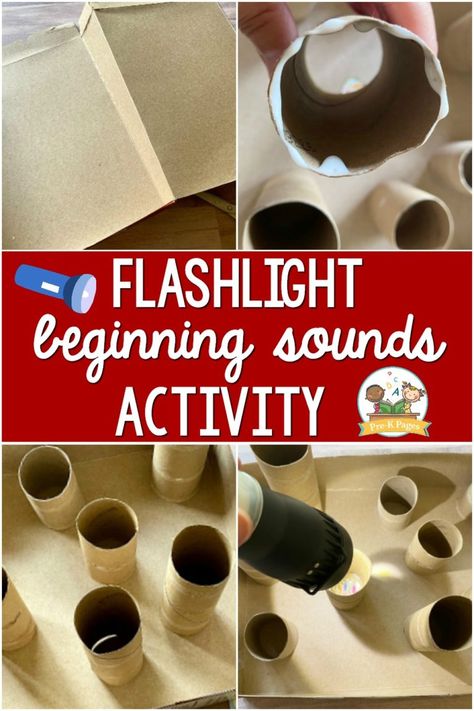 Flashlight Literacy Activity for Your Camping Theme - Pre-K Pages Flashlight Craft, Activities For 1st Graders, Preschool Steam, Literacy Week, Explorer Theme, Summer Preschool Activities, September Themes, Teacher Files, Pre K Pages