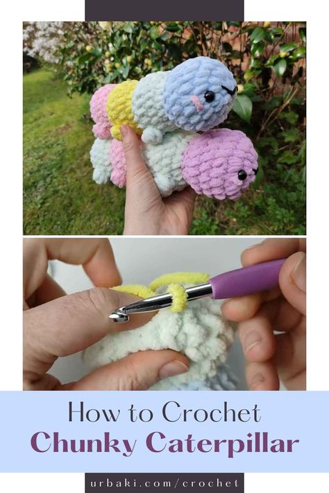 Looking to dive into the whimsical world of amigurumi? Look no further! Our Amigurumi for Beginners tutorial is your gateway to crafting adorable toys in no time. Today, we'll guide you through the process of crocheting a charming Chunky Caterpillar – a perfect addition to your collection of quick and easy projects. Whether you're gearing up for a craft fair or simply looking for a fun and quick crochet project, our Chunky Caterpillar tutorial has you covered. With just a few... Dog Toys Crochet, Crochet Dog Toys, Crochet Stuffed Animals, Quick Crochet Projects, Finger Crochet, Giraffe Crochet, Easy Crochet Animals, Crochet Animal Amigurumi, Crochet Disney