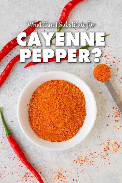 If you're looking for a suitable cayenne pepper substitute that doesn't compromise your recipe, included here is a list of alternative ingredients. Cayenne Pepper Recipes, Dried Chili Peppers, Best Chili, Cooking Substitutions, Homemade Sauce Recipes, Kitchen Tech, Spicy Seasoning, Hot Sauces, Clam Recipes