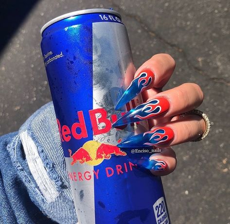 F1 Inspired Nails, Monster Energy Nails, Racing Nails, Different Nail Shapes, Nails Today, Inspired Nails, Makeup Deals, Nails 2020, Acrylic Nails Coffin