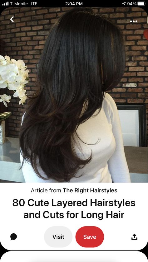 Hair Lengthening, Long Layered Haircuts, Air Dry Hair, Peinados Fáciles Para Cabello Corto, Trendy Haircuts, Brittle Hair, Long Layered Hair, Long Hair Cuts, Layered Haircuts