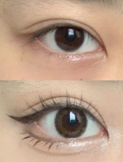 Douyin Eye Makeup, Doe Eye Makeup, Japanese Eyes, Bottom Lashes, Anime Eye Makeup, Gyaru Makeup, Doll Eye Makeup, Japanese Makeup, Makeup Tut