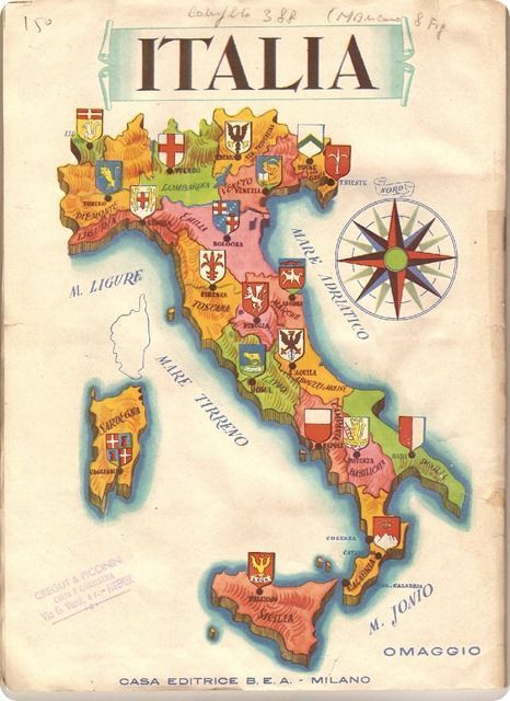 Oscar Tattoo, Italy Geography, Italia Aesthetic, Italy Illustration, Italian Wallpaper, Maps Aesthetic, Best Places In Italy, Italy Poster, Postal Vintage