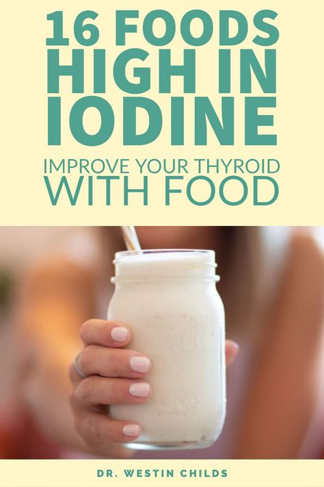 Want to get iodine naturally from your diet for your thyroid? These 16 foods contain the highest amount of iodine naturally. Iodine is incredibly important for your body because it's required for your thyroid to function optimally. If you don't get enough iodine then it won't work. Because of modern farming practices and certain diets, MOST Americans do NOT get enough iodine from their diet. Are you eating these iodine rich foods? Foods With Iodine, Natural Sources Of Iodine, Iodine Rich Foods, Low Iodine Diet, Natural Beauty Face, Healthy Salt, Iodine Supplement, Sources Of Iodine, Thyroid Remedies