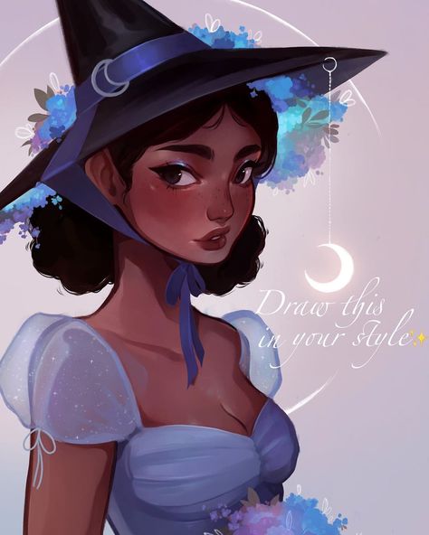 @llautella on Instagram: “✨✨✨DTIYS TIME ✨✨✨ . Hey there :) It’s been a while since my last challenge and I’ve been wanting to do another one ever since ,especially…” Dtiys Art Challenge, Dtiys Art, Keepsake Ideas, Art Style Challenge, Witch Design, Long Time No See, No See, Vector Portrait, Art Prompts