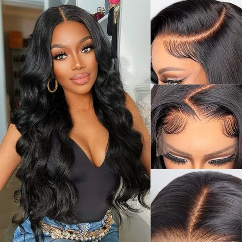 PRICES MAY VARY. 13x4 Lace Front Wigs Human Hair Material：100% Unprocessed 12A Brazilian Virgin Body Wave Lace Front Wigs Human Hair, Cut from Healthy Young Female Head Directly. Cuticles Aligned in the Same Direction,Natural and Healthy, Full and Healthy, Soft and Comfortable Against Skin. Human Hair Lace Front Wigs Quality:180 density Body Wave Lace Front Wigs Human Hair Pre Plucked, Soft, Minimum Shedding, No Tangle, Comfortable Against Skin, Can Be Curled, Can Be Straighted, Can Be Dyed and Lace Front Black, Body Wave Lace Front Wigs, Wig Install, Hair Body Wave, Hair For Women, Lace Frontal Wigs, Glueless Wigs, Birthday Hair, Lace Front Wigs Human Hair