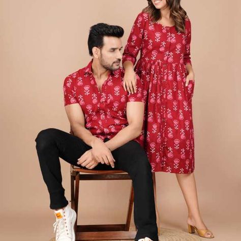 If you are looking for Matching Clothes For Couples, then you are at the right place. Our premium quality Couple Twinning Clothes are handmade in Jaipur by local talented artisans. These Matching Couple Outfits are best if you are planning to go on a vacation, holiday or even for an outing with your better half. Twinning Couples Outfits, Couple Dress Matching Indian Casual, Couple Twinning Outfits, Couple Wear Matching Outfits, Couple Clothes Matching Outfits, Matching Clothes For Couples, Couple Outfit Matching, Clothes For Couples, Twining Outfits