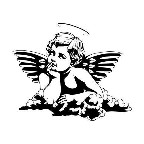 Blue Angel Tattoo, Tattoo Angels, Cherub Tattoo Designs, Christus Tattoo, Herren Hand Tattoos, Henna Tattoo Stencils, Cupid Tattoo, Catrina Tattoo, Cherub Tattoo