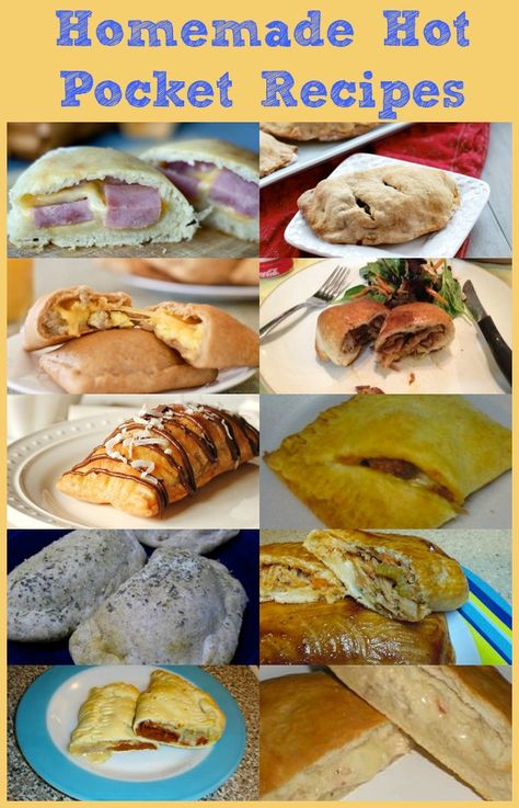 Pocket Recipes, Hot Pocket Recipes, Homemade Hot Pockets, Hot Pockets, Weight Watchers Desserts, Freezer Cooking, Frozen Meals, Lunch Snacks, Cheap Meals