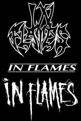 Basically the third logo era sucks In Flames Band, Flames Tattoo, Metal Band Logos, Cricut Decals, Project Theme, Viking Metal, Horror Font, Flame Tattoos, Band Art