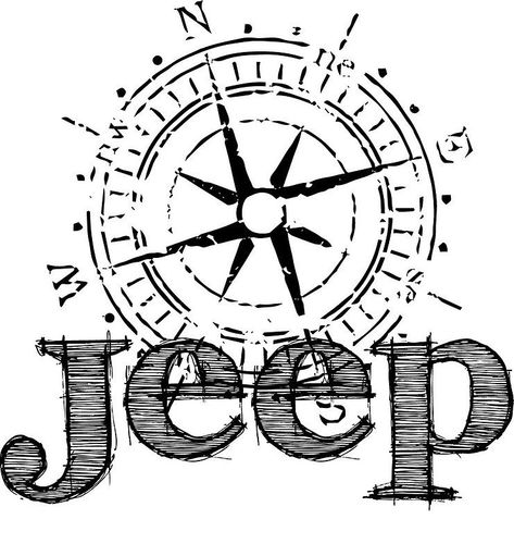 Jeep Tattoos For Women, Modificaciones Jeep Xj, Compass Sticker, Jeep Tattoo, Jeep Art, Car Information, Jeep Stickers, Jeep Shirts, Jeep Hair